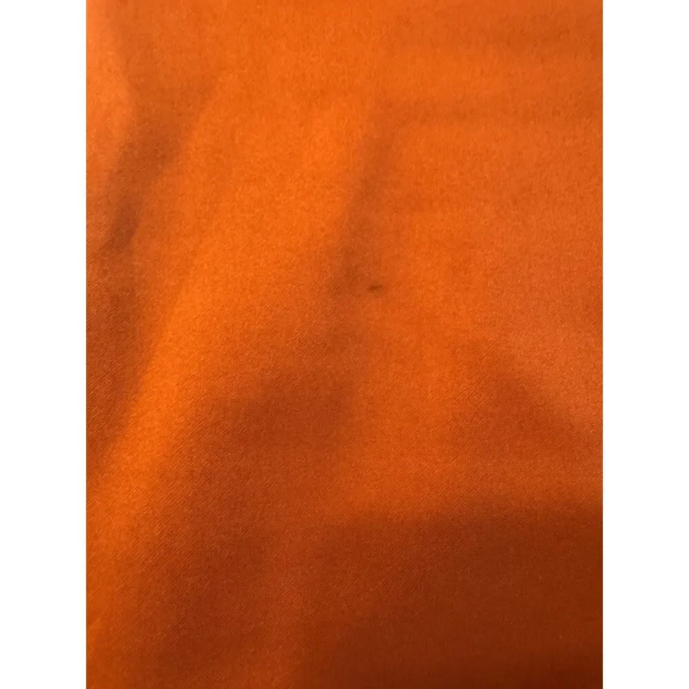 Asos Design Orange Strapless Midi Dress Satin Sculptural Women's Size 2 - Picture 3 of 9